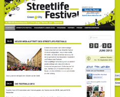 www.streetlife-festival.de // Streetlife Festival Webseite 2014
